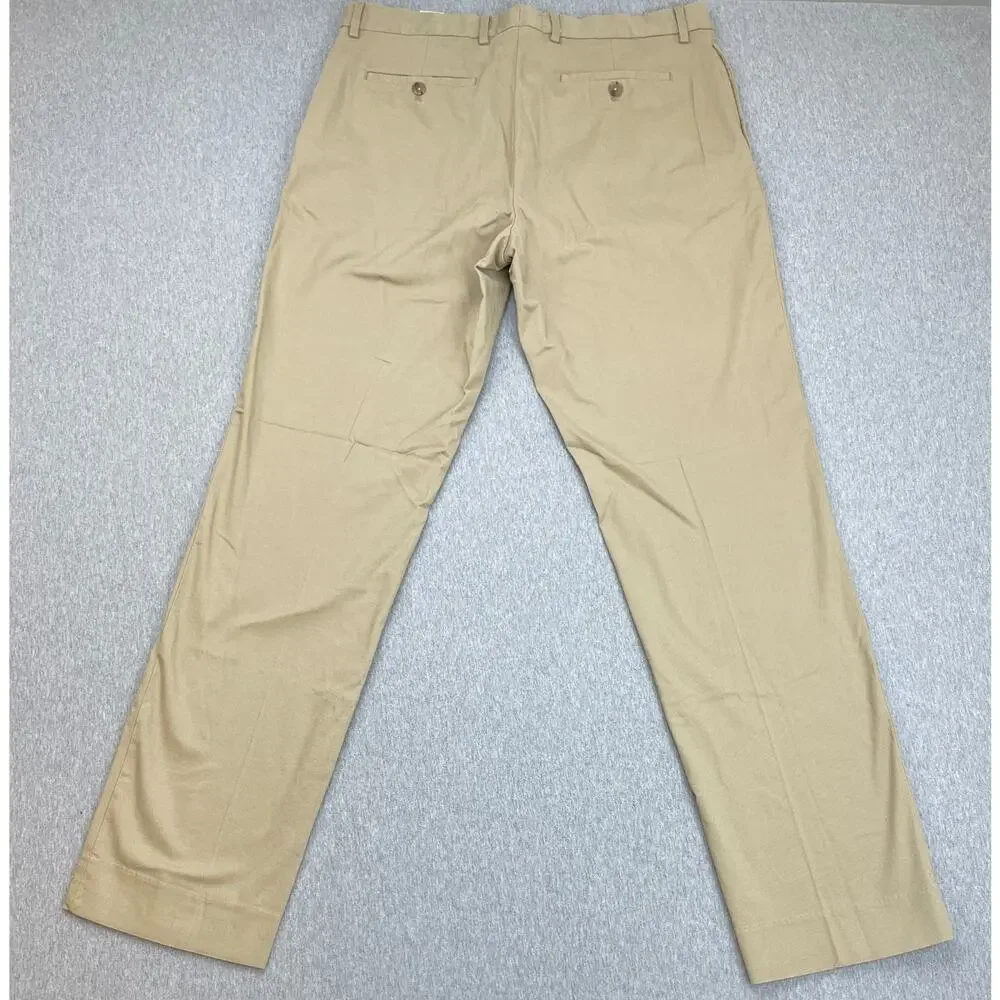 Banana Republic Pants Mens 34 x 34 Beige Cotton Blend Stretch Aiden Fit Chino‎